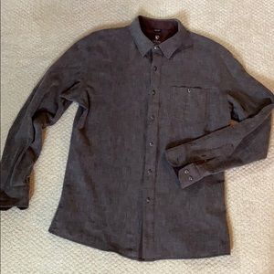 KUHL men’s shirt, brown, size large, slim fit